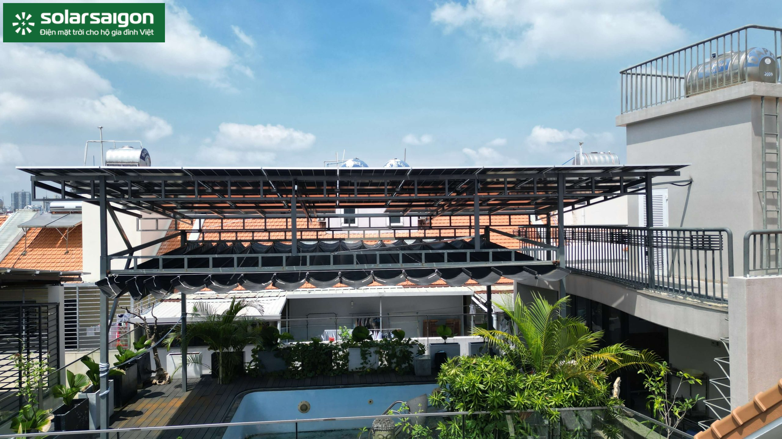 Lắp đặt hệ thống điện mặt trời Hybrid 20kWp lưu trữ BYD tại Quận 7
